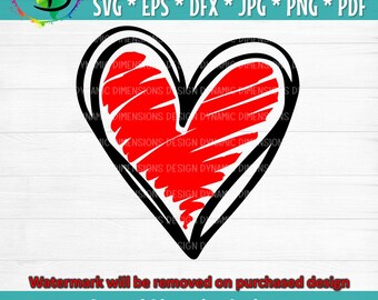 Download Distressed Heart Svg Etsy