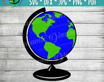 Download Globe Silhouette Etsy