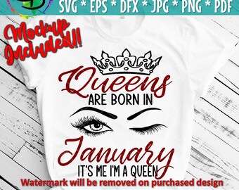 Download January Queen Svg Etsy