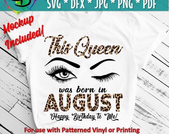 Download Born In August Svg Etsy