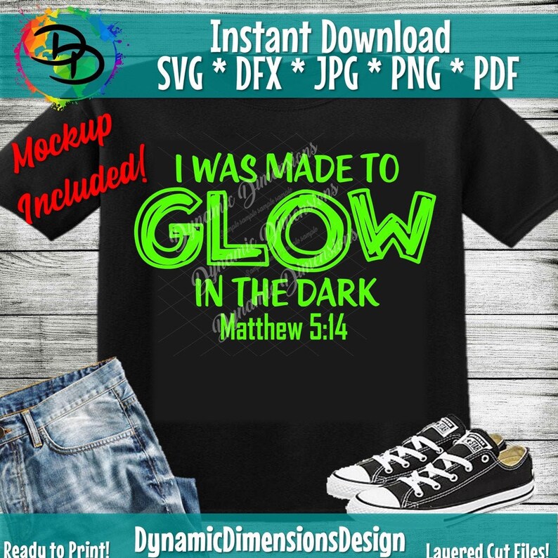 Made to Glow Svg Rooted Light in Darkness Christ Christian Etsy