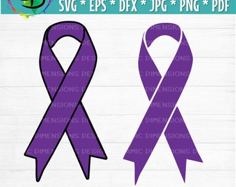 Purple Ribbon, Pancreatic Cancer , Digital, Cancer svg, Cystic Fibrosis, Lupus, Epilepsy, Alzhimers, Awareness Ribbon, Cricut, Sublimation