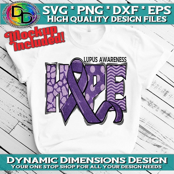 HOPE, Lupus svg, Lupus awareness svg, svg dxf png, lupus awareness month svg, svg cut file for cricut, silhouette svg, svg cut files, cameo