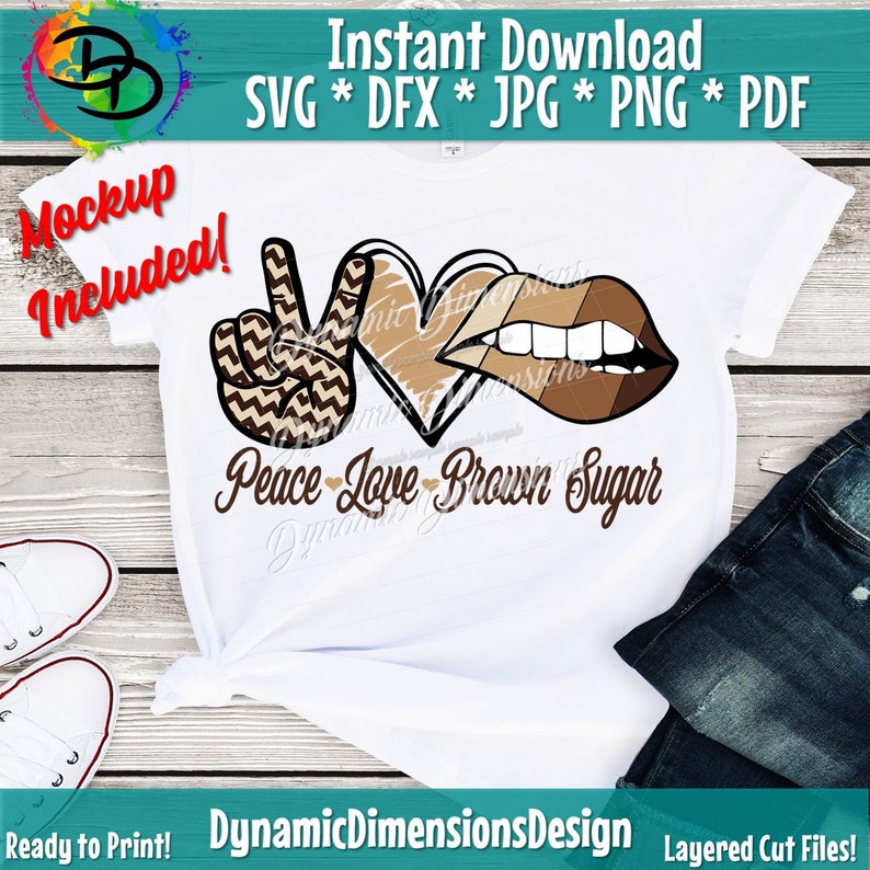 Download Peace love Melanin svg brown sugar svg birthday drip | Etsy
