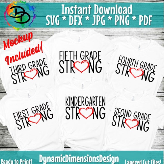Download Teacher Strong svg TGIF svg school svg Teacher svg | Etsy