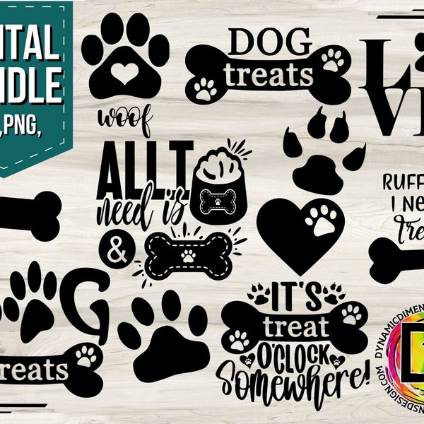 Dog svg, Dog Treat Jar, Dog Treat sticker, Dog Decal, Dog Bundle, Dog Mom, Dog Lover, Cricut Svg, Dog Quote, Pet Mom, Cut Files, Cricut Svg