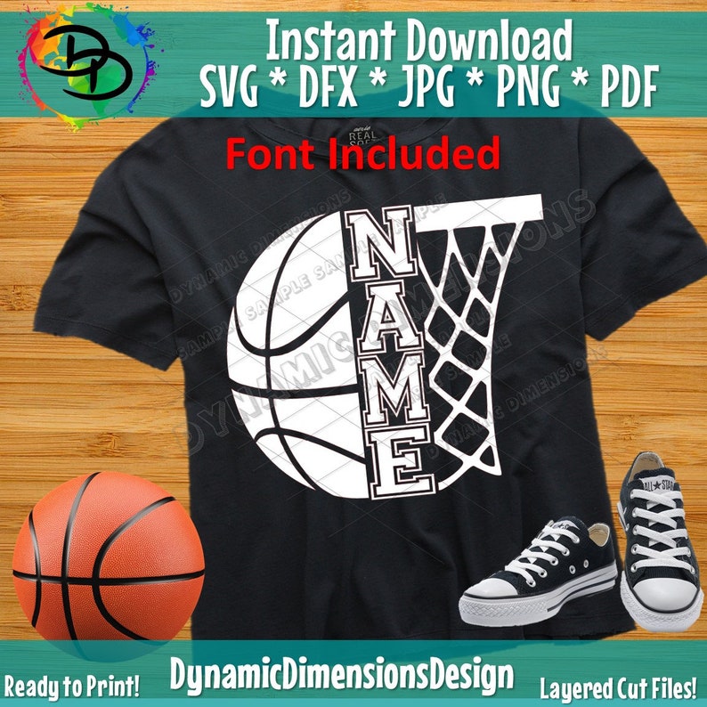 Basketball Svg Basketball Custom Basketball Basketball Etsy