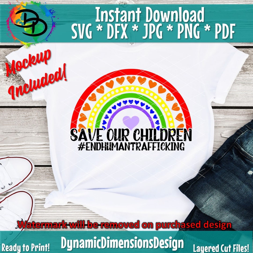 Save Our Children Svg Human Trafficking Awareness Red X - Etsy