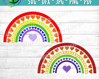 Rainbow Bundle svg, rainbow svg, rainbow clipart, cloud svg, clouds svg, rainbow file, rainbow cut file, rainbow clip art, rainbow vector