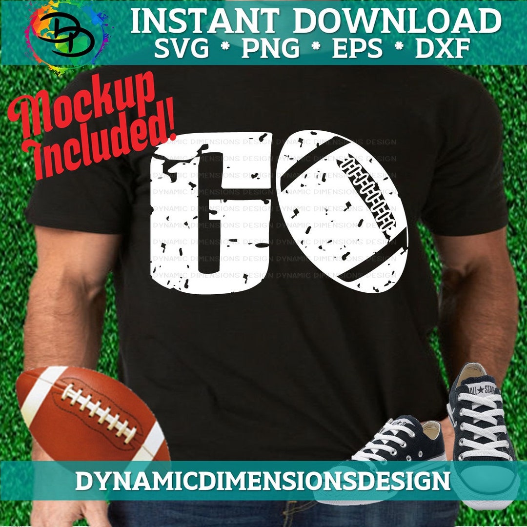 Distressed Football Svg Football Clipart Football Scrapbook - Etsy