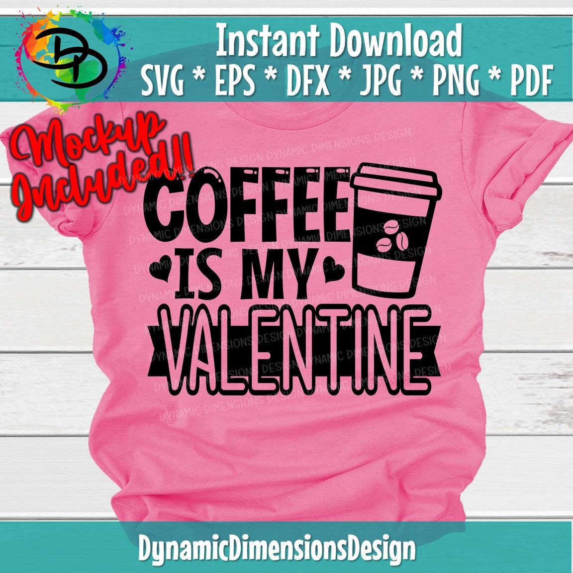 Download Coffee Is My Valentine SVG Valentine's Day Cut File Love | Etsy