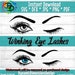 Eye, Eyelashes, Look Vision Human Female Sign Eyeball See Watching Eyebrow, SVG, PNG Vector Clipart Digital Download Circuit Cut Cutting 