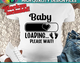 Baby Loading Svg, Baby Svg, Baby Feet Svg, New Baby Svg, Pregnancy Svg, Pregnancy Announcement Svg, Loading Svg, Loading Svg File, Svg Files