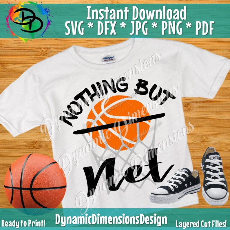 Basketball SVG Nothing but Net Svg Files for Cricut Etsy