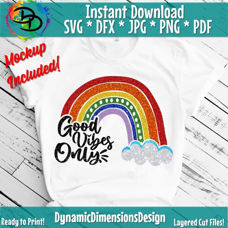 Download Good Vibes Only Svg Rainbow Good Vibes Svg Good Vibes Quote | Etsy
