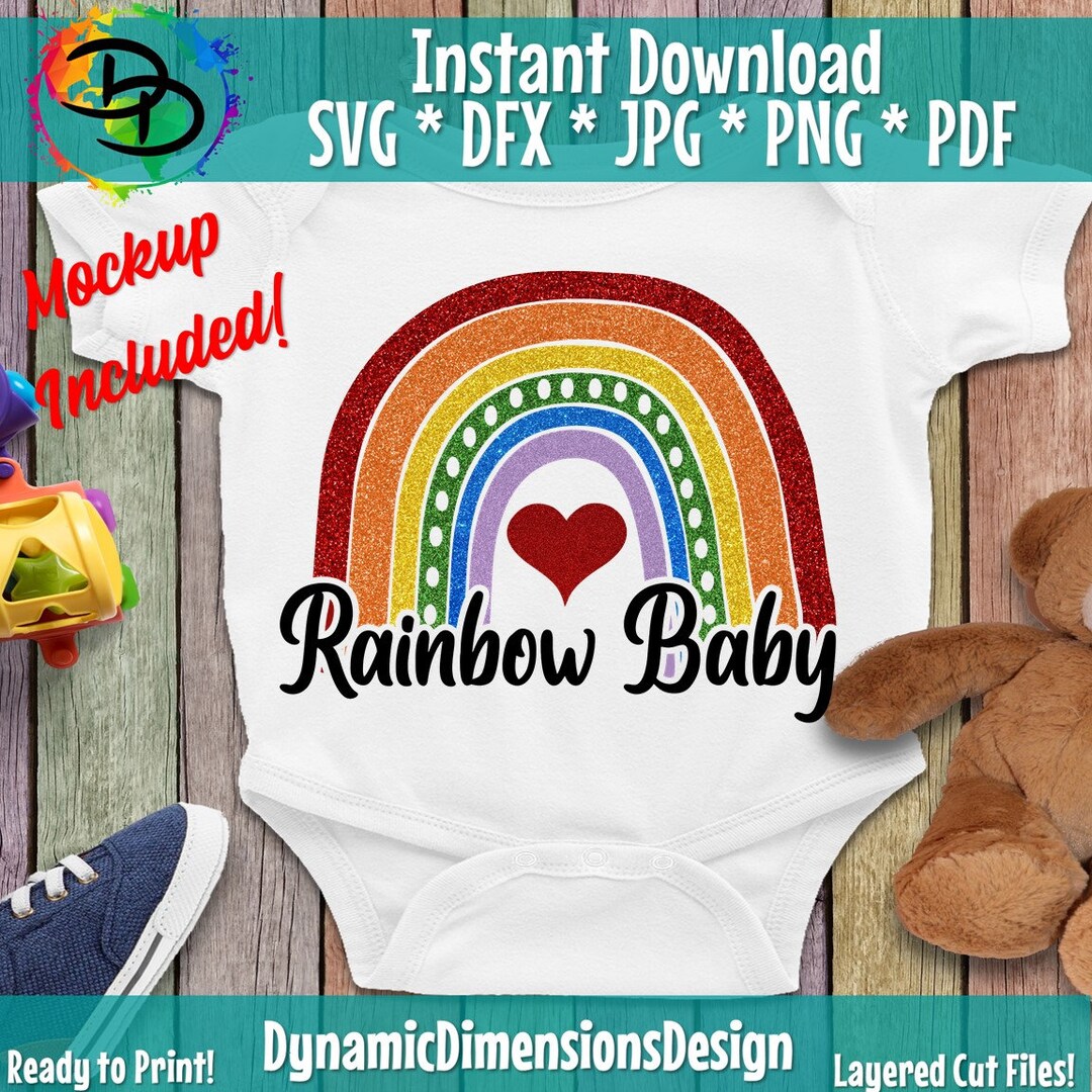 Rainbow SVG Baby SVG Rainbow Baby Svg Rainbow Baby Cut File - Etsy