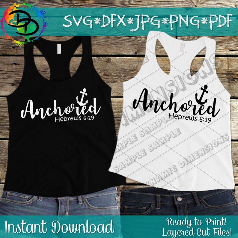 Anchored Svg Bible Verse Svg Anchor Svg Faith Keeps Me Etsy