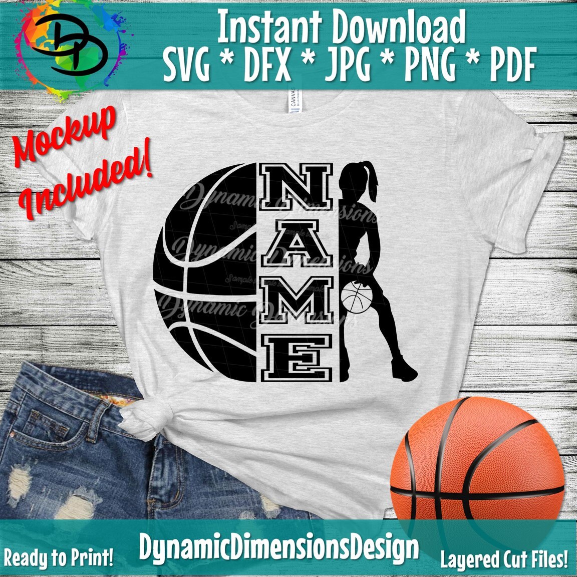Art & Collectibles cricut name basketball shirt svg template Basketball