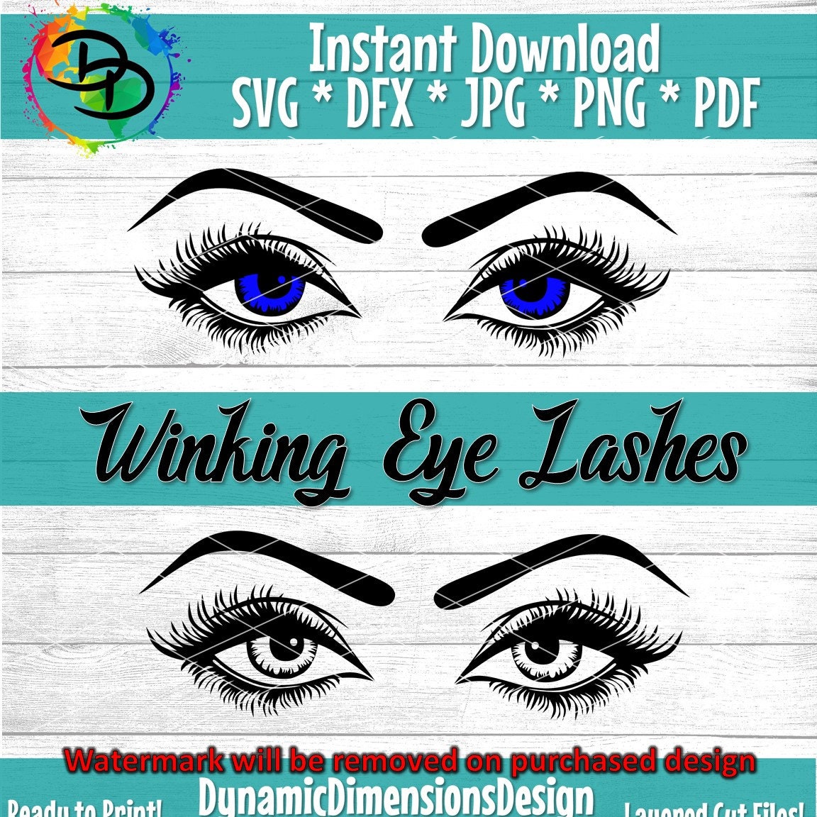 Winking Purple Anime Eyes PNG & SVG Design For T-Shirts