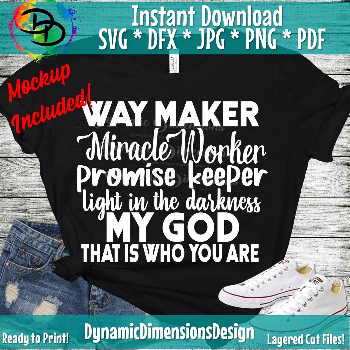 Way Maker Quote Way Maker Miracle Worker Bible Verse SVG Religious SVG - Etsy
