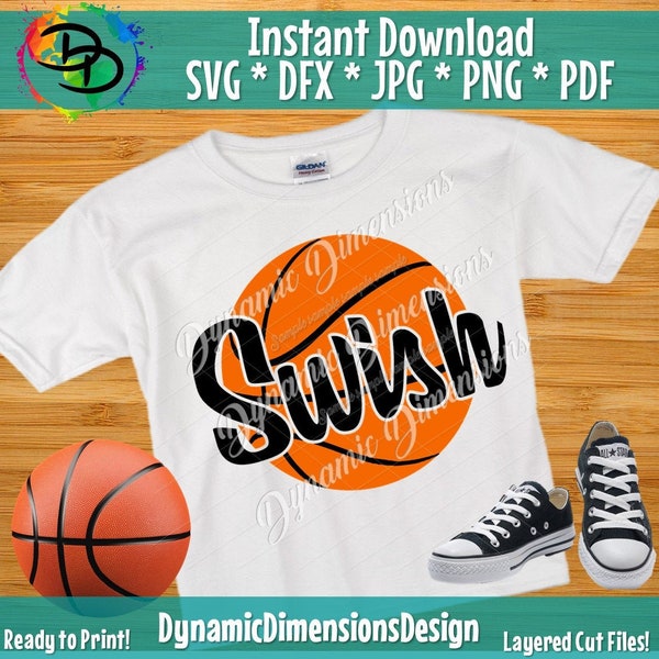 Swish svg, Basketball svg, Basketball shirt, Svg files for Cricut, Basketball svg, svg for shirt, Basketball Team, Instant Download