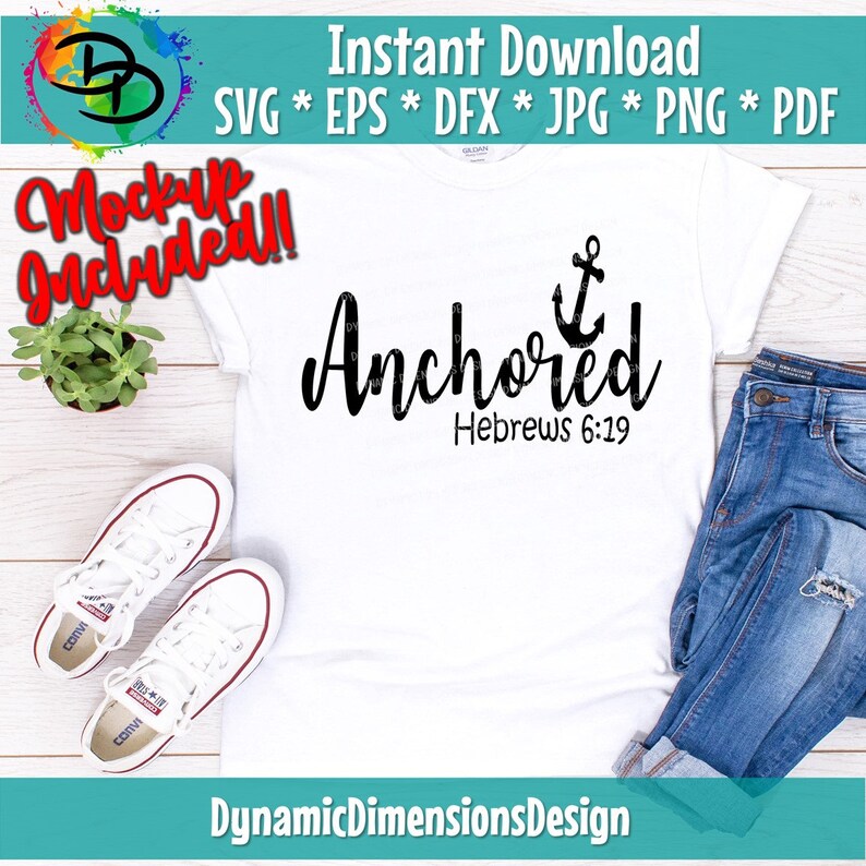 Anchored Svg Bible Verse Svg Anchor Svg Faith Keeps Me Etsy