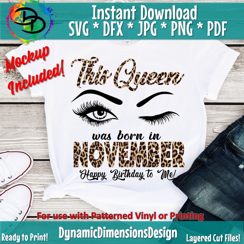 Download November girl svg November birthday svg This Queen was ...