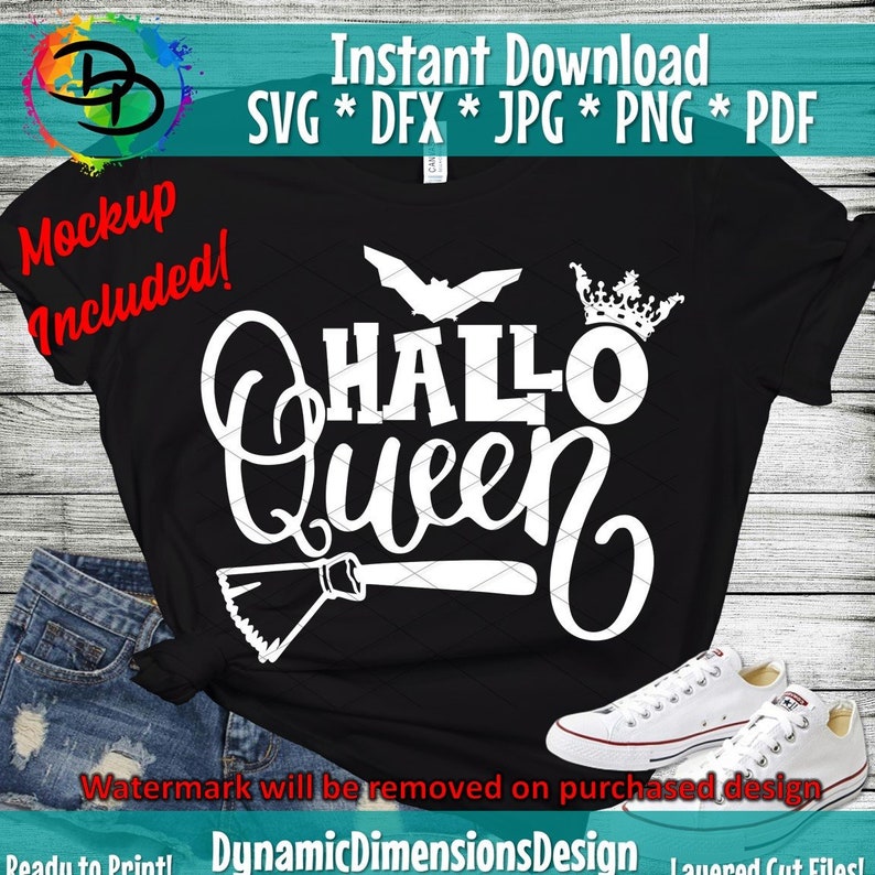 Hallo Queen svg Queen Witch svg halloween svg Halloween | Etsy