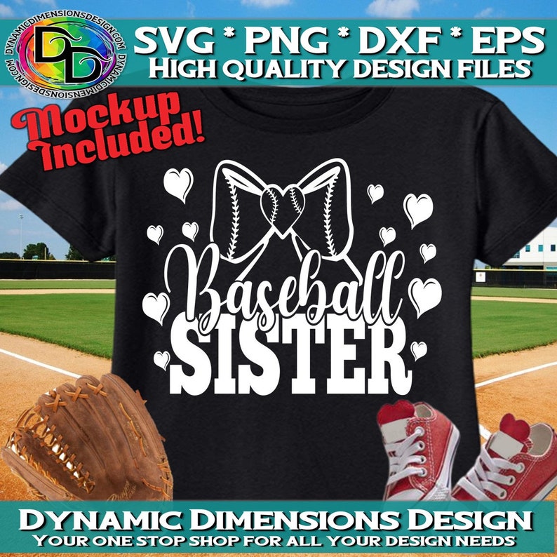 Baseball SVG Baseball Sister Svg Baseball SVG Bow Svg Etsy