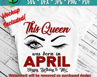 This Queen, April girl svg, April birthday svg, Lips svg, Women born in April, Fire in her soul, leopard svg, tshirt png, vector, Cricut svg