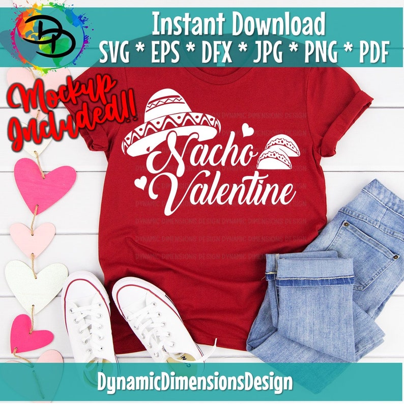 Download Nacho Valentine SVG Valentine's Day Cut File Love | Etsy