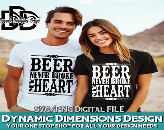 Beer Never Broke My Heart SVG, Beer SVG, Country Song lyrics, longneck ice cold beer never broke my heart svg, country svg,