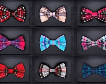 Tartan Bow Ties for Cats and Dogs, gift wrapping, birthday present for dogs, gifts for cats