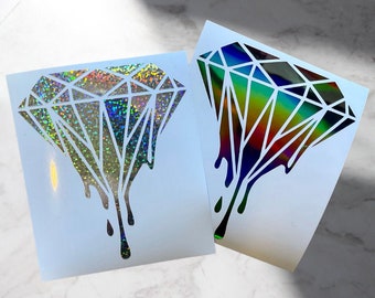 Dripping Diamond Decal | Car Decal | Window Decal | Diamond Decal for Car | Gifts for Him | Gifts for Her | Diamond Decal | Car Decals