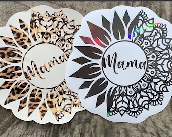 Personalized Mandala Decal | Mandala Car Decal for Her | Mandala Decal | Gifts for Her | Gifts for Mom | Personalized Mandala Decal for Her