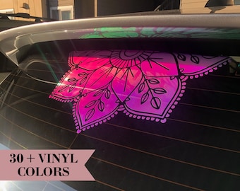 Mandala Car Decal | Half Mandala Decal | Car Decal | Mandala Sticker | Boho Sticker | Window Decal | Boho Accessories