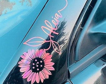 Sunflower Decal | for Cups, Tumblers, Cars, Accessories | Custom Decals