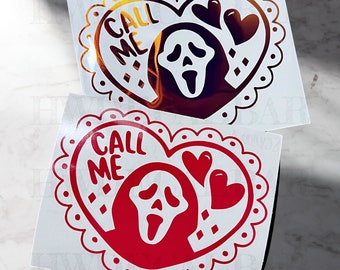 Ghostface Scream Car Decal | Ghost Face Scream Stickers | Trending Decals | Trending Stickers | Horror Decal and Stickers | Scream Decal