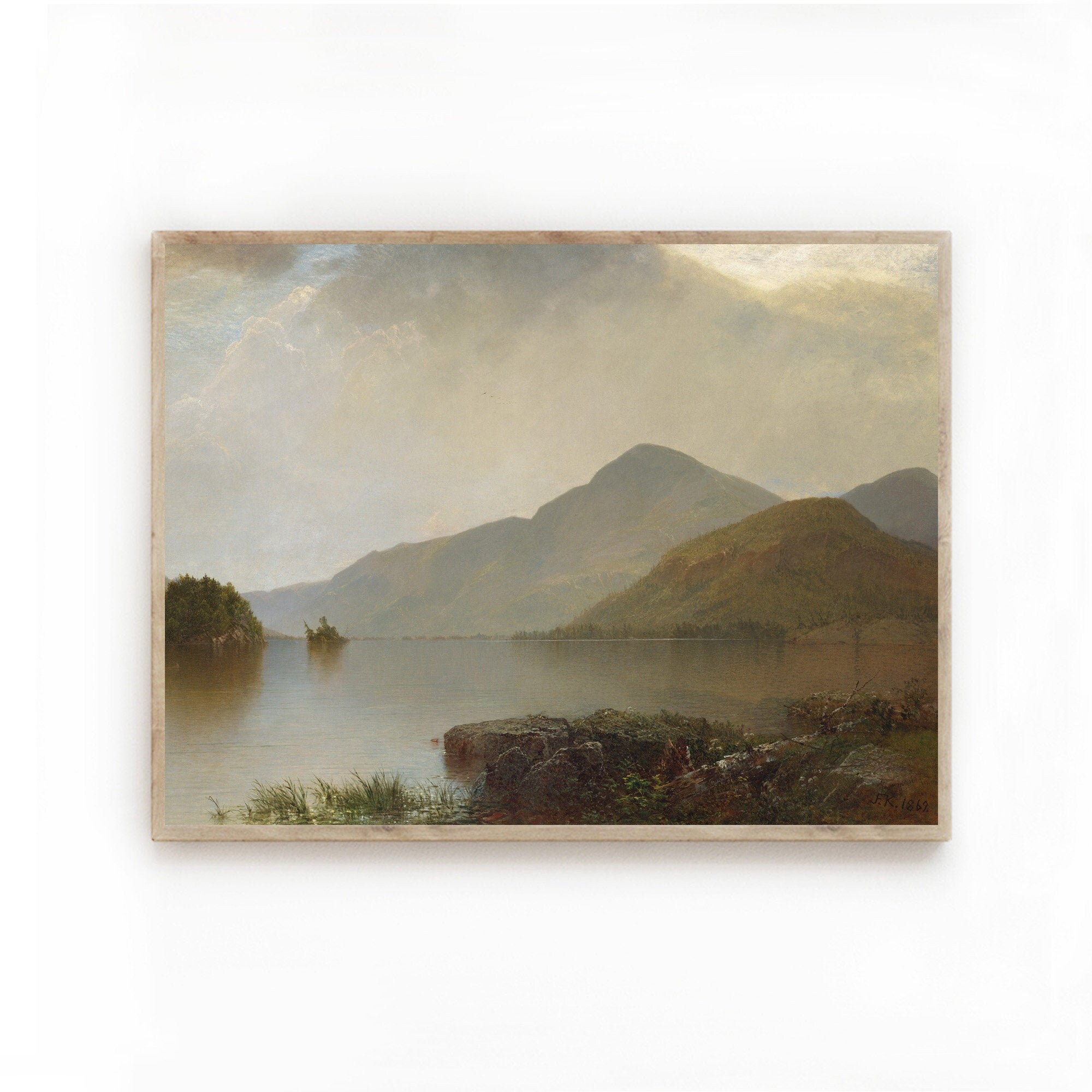 Lake George Kensett Etsy