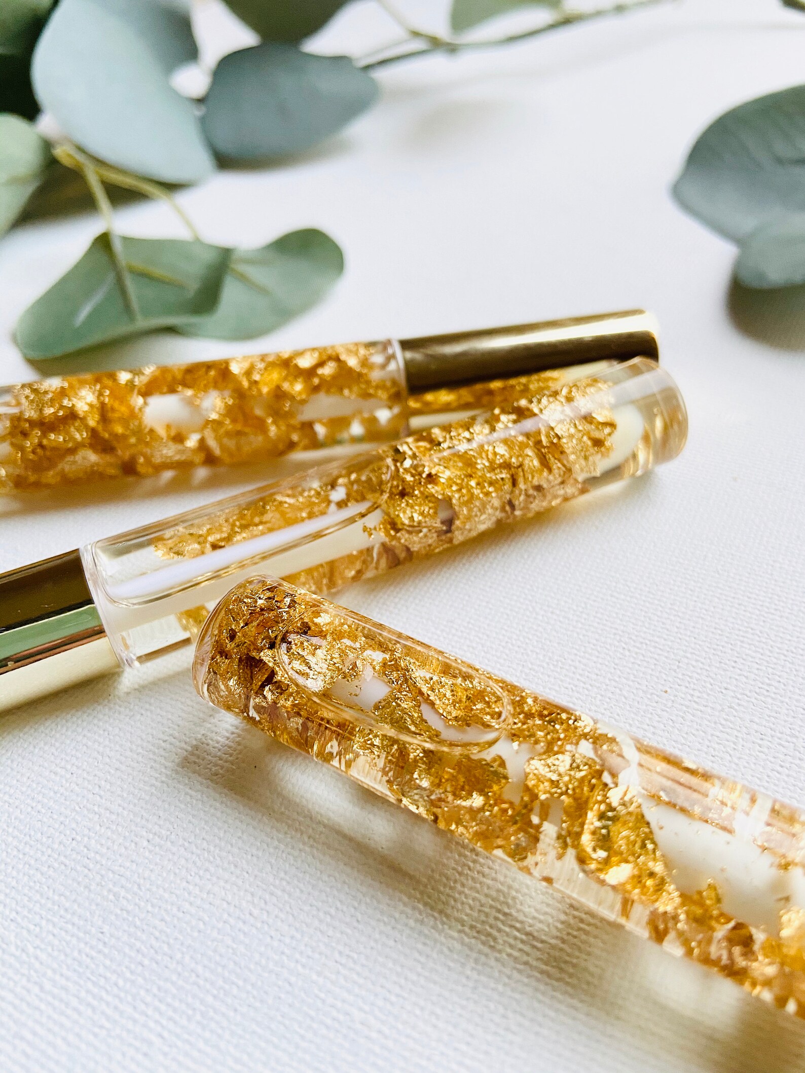 Cali Gold Lip Oil Gold Flakes Small Medium Lip Moisturizer Etsy