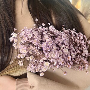 xl bunch dried flower bouquet, glixia, violet, dried flower bouquet, dried flowers, wedding, mother's day, spring, wholesale