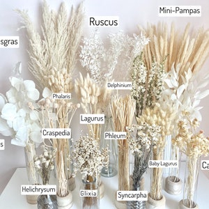 xl dried flower bouquet, white, pampas grass, living room decoration, arrangements, wedding decoration, autumn decoration, wholesale