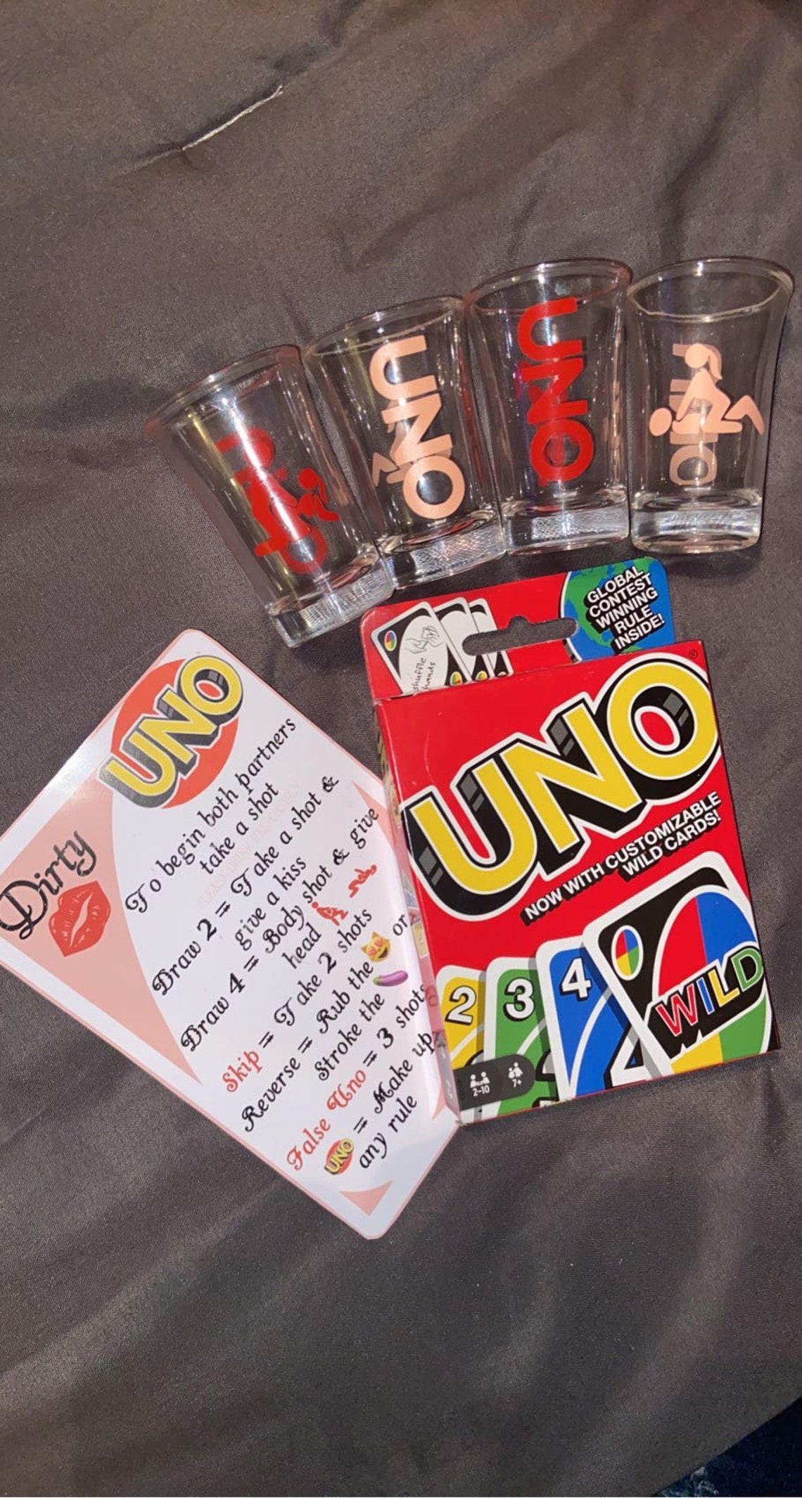 Dirty Uno Etsy