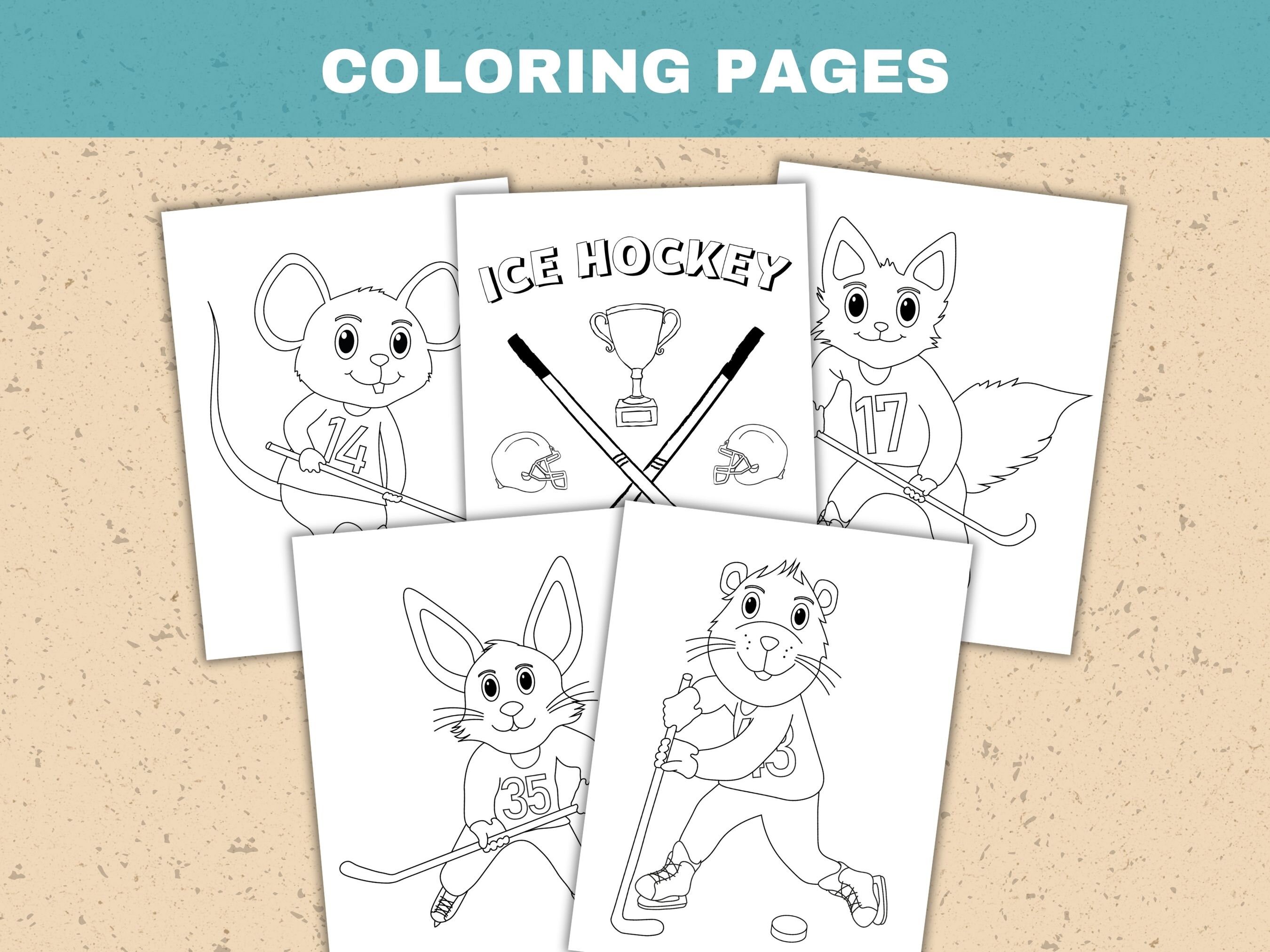 Ice Hockey Activity Pack Printable Activity for Kids Hockey Activity ...