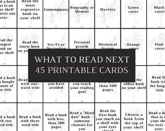 TBR Reading Challenge Cards: 45 Buch-Prompts (PDF-Download)