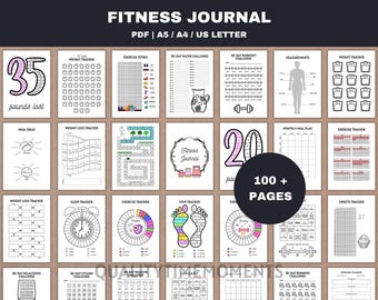 Diário de Fitness para Imprimir: Planilha de Acompanhamento de Treinos e Perda de Peso (PDF)