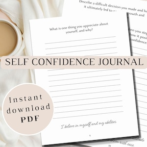 Self Confidence Journal Printable 30 Days Confidence Challenge Self Love Workbook Confidence Booster Confidence Workbook PDF