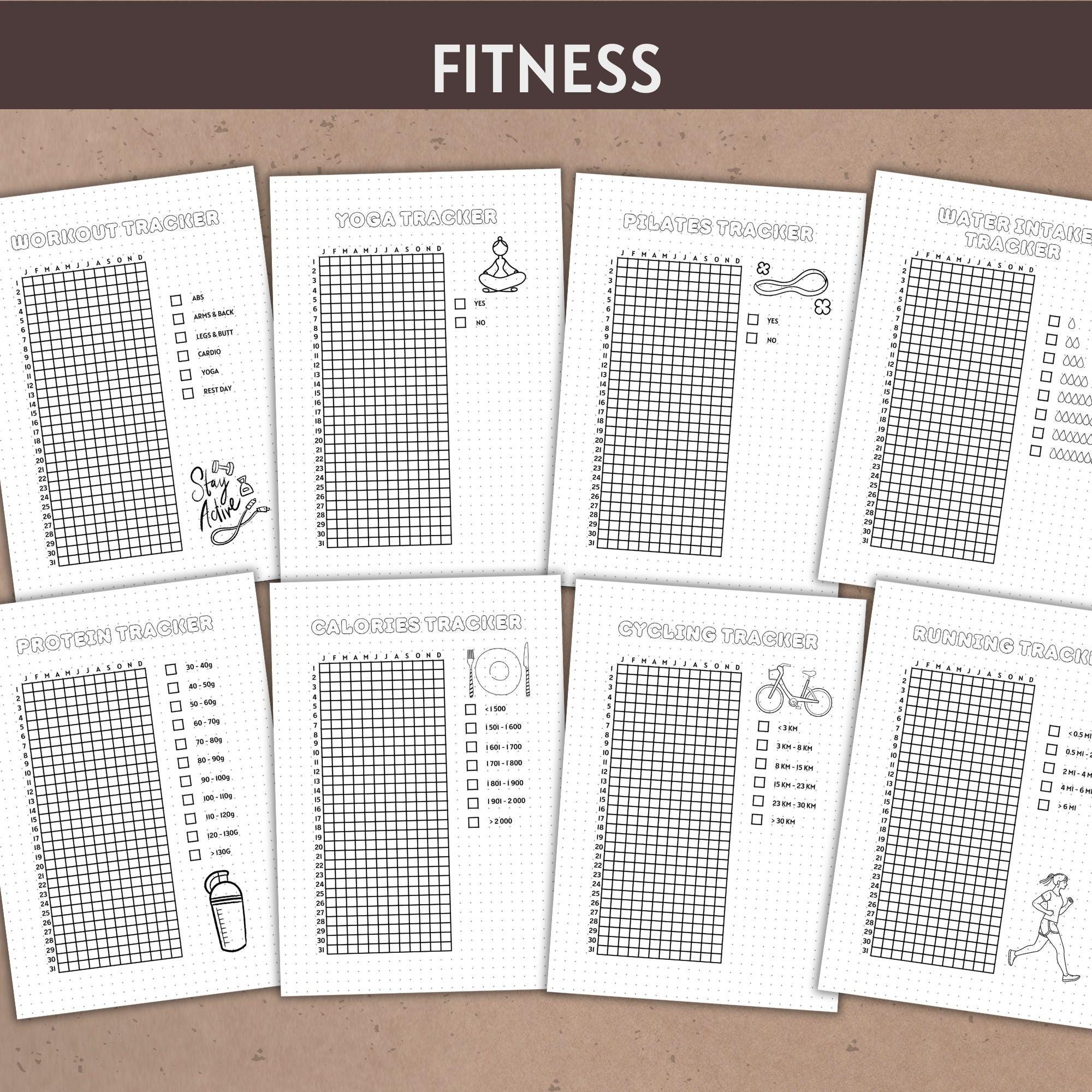 Year in Pixels Journal Pages Printable - Yearly Habit Tracker PDF ...