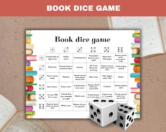 Buch Würfel Lesespiel: TBR Challenge (Digitaler Download)