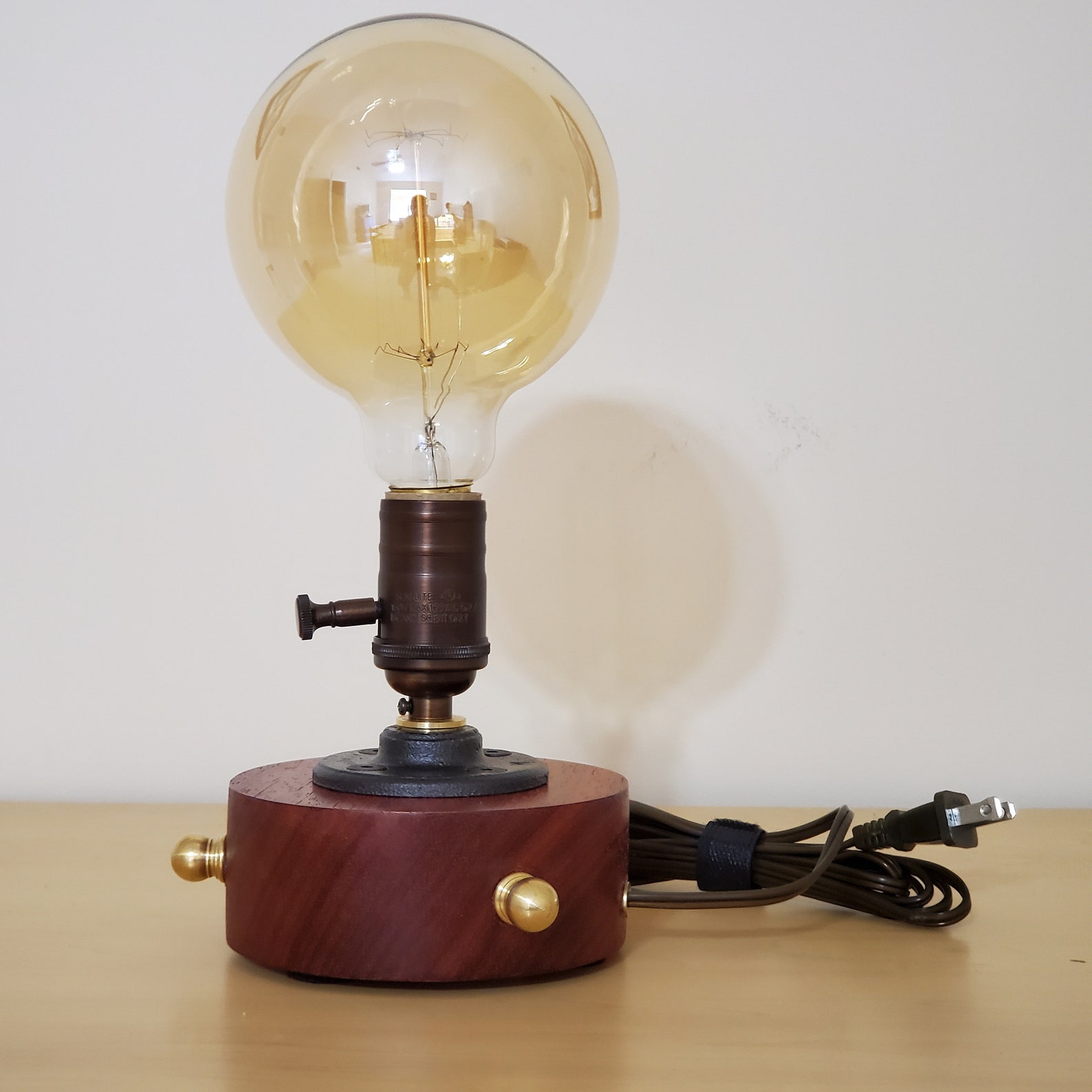 Edison Lamp Table Lamp Desk Lamp Rustic Decor Dimmable Etsy